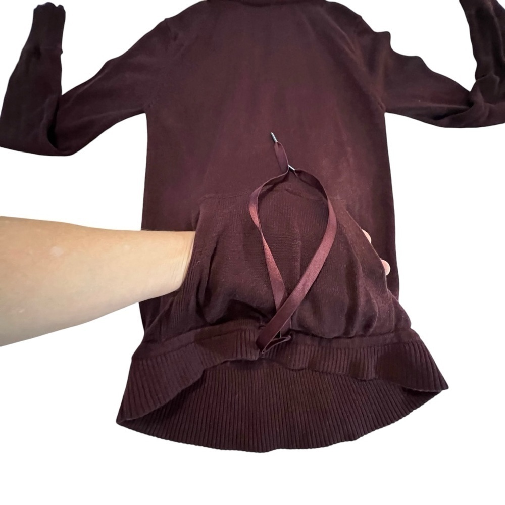 Lululemon Sweet Savasana Pullover Hooded Sweater Heathered Bordeaux Size 4 - Picture 16 of 16